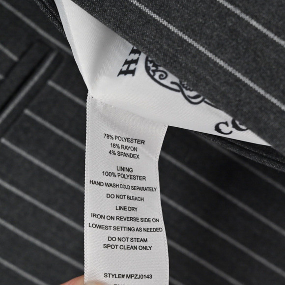 HIPCHIK COUTURE Blazer Womens Sz 8 Gray Pinstripe Rhinestone Butterfly Retro Y2K - Picture 9 of 13